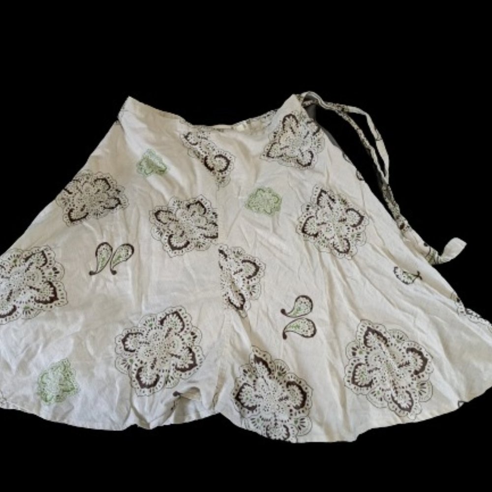 Vintage Y2K Old Navy skirt Size 2 Paisley Twill Boho Hippie